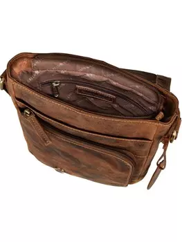 Сумка кросс-боди Greenburry 1540, цвет Chestnut Brown/Dark Brown