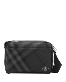 Сумка кросс-боди Grid Check Slim Burberry, серый