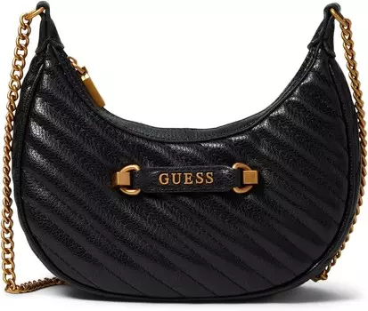 Сумка кросс-боди GUESS Sela Mini Crossbody Hobo, черный