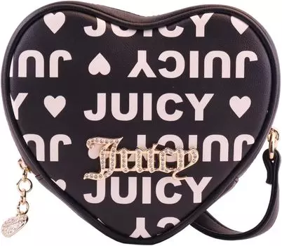 Сумка кросс-боди Juicy Couture Fluffy Crossbody, цвет Licorice Heart Print