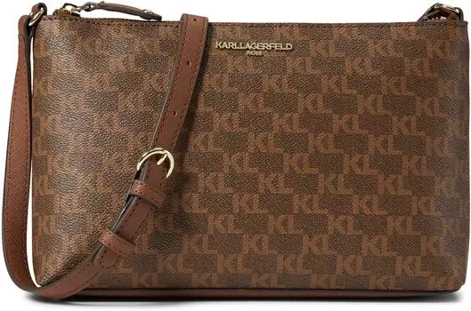 Сумка кросс-боди Karl Lagerfeld Paris Adele Crossbody, цвет Brown/Khaki