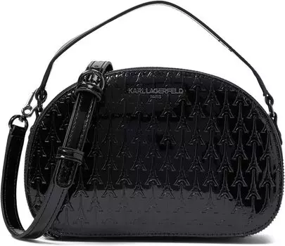 Сумка кросс-боди Karl Lagerfeld Paris Maybelle лакированная, черный