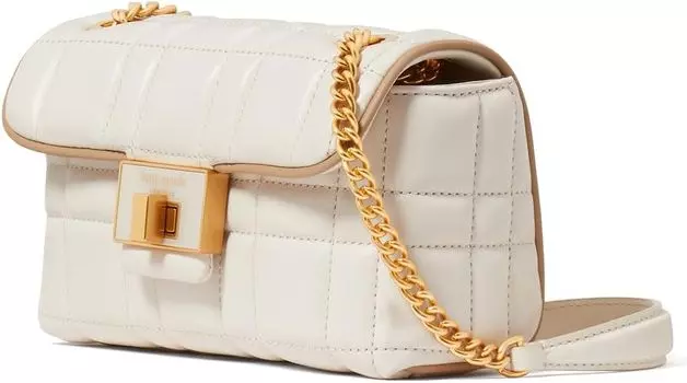Сумка кросс-боди Kate Spade New York Evelyn Quilted Leather Small Shoulder Crossbody, цвет Ivory