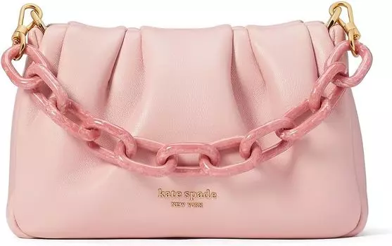 Сумка кросс-боди Kate Spade New York Souffle Smooth Leather Crossbody, цвет Pink Dune