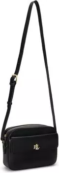 Сумка кросс-боди Lauren Ralph Lauren Leather Medium Marcy Camera Bag, черный