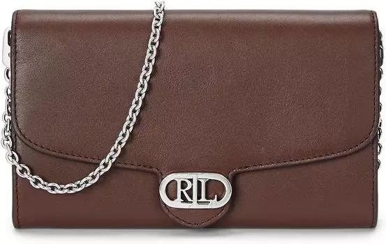Сумка кросс-боди Lauren Ralph Lauren Leather Medium Adair Crossbody, цвет Dark Mahogany