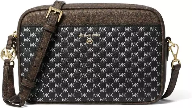 Сумка кросс-боди Michael Kors Jet Set Charm Large East/West Camera Crossbody, цвет Brown/Black