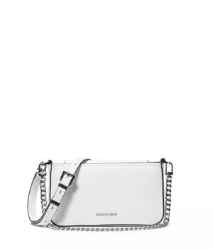 Сумка кросс-боди MICHAEL Michael Kors Bryant Small Convertible Crossbody Pouchette, цвет Optic White