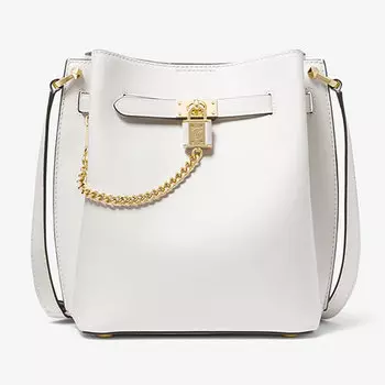 Сумка кросс-боди Michael Michael Kors Hamilton Legacy Medium Leather, белый