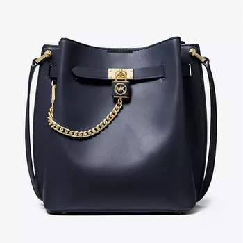 Сумка кросс-боди Michael Michael Kors Hamilton Legacy Medium Leather, темно-синий