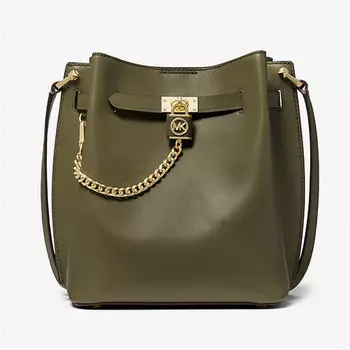 Сумка кросс-боди Michael Michael Kors Hamilton Legacy Medium Leather, темно-зеленый