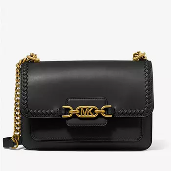 Сумка кросс-боди Michael Michael Kors Heather Large Leather, черный
