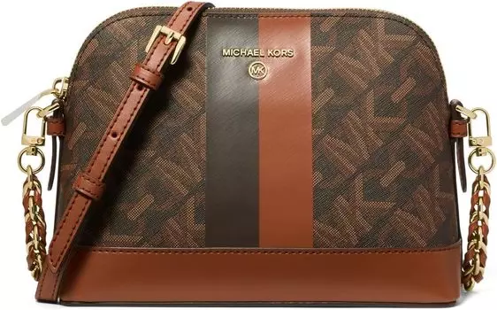 Сумка кросс-боди MICHAEL Michael Kors Jet Set Charm Large Dome Crossbody, цвет Brown/Luggage