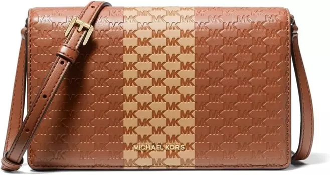 Сумка кросс-боди MICHAEL Michael Kors Jet Set Medium Flap Crossbody, цвет Camel/Luggage