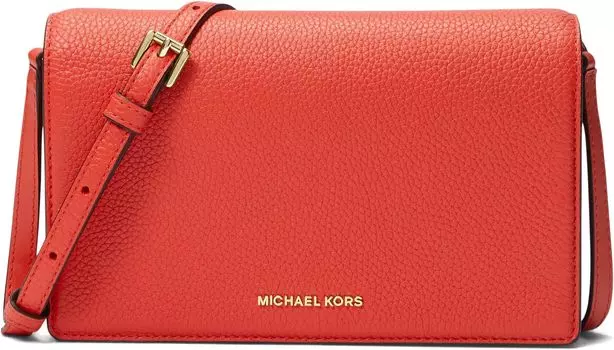 Сумка кросс-боди MICHAEL Michael Kors Jet Set Medium Flap Crossbody, цвет Spiced Coral