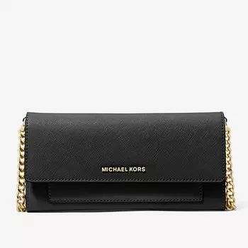 Сумка кросс-боди Michael Michael Kors Jet Set Medium Saffiano Leather 2-in-1 Convertible, черный