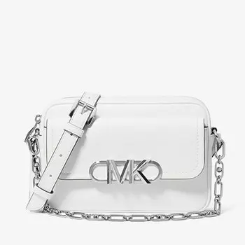 Сумка кросс-боди Michael Michael Kors Parker Medium Leather, белый