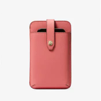 Сумка кросс-боди Michael Michael Kors Saffiano Leather Smartphone, темно-розовый