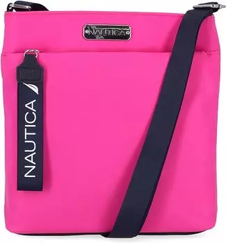 Сумка кросс-боди Nautica Diver Nylon Small Purse with Adjustable Shoulder Strap, розовый
