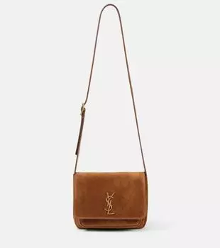 Сумка кросс-боди Nikki из замши Saint Laurent, Orange Caramel Cogn