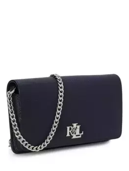 Сумка кросс-боди Ralph Lauren Lauren Ralph Lauren Pebbled Leather Flapover, цвет refined/navy