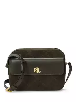 Сумка кросс-боди Ralph Lauren Lauren Ralph Lauren Marcy Suede Blend, цвет dark olive