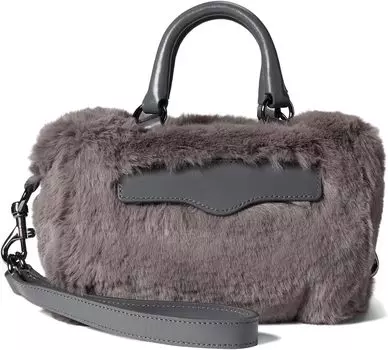 Сумка кросс-боди Rebecca Minkoff MAB Bittie Faux Fur Crossbody, цвет Anthracite