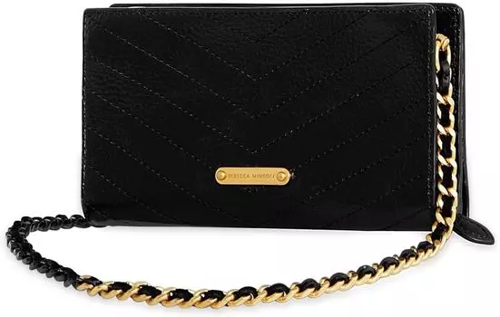 Сумка кросс-боди Rebecca Minkoff Soft Wallet On A Chain, черный