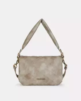 Сумка кросс-боди с клапаном на молнии Caminatta, цвет Topo