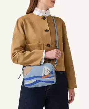 Сумка кросс-боди Shore Thing Small с застежкой на молнию Radley London, синий