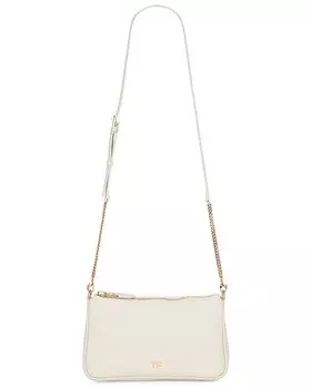Сумка кросс-боди Tom Ford Leather TF Mini, цвет Chalk