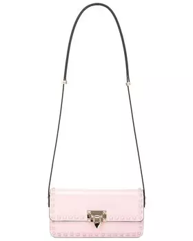 Сумка кросс-боди Valentino Garavani East West Rockstud Shoulder, цвет Rose Quartz