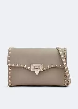 Сумка кросс-боди VALENTINO GARAVANI Rockstud small crossbody bag, серый