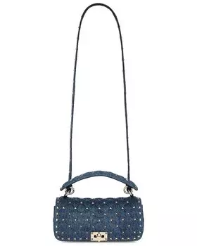 Сумка кросс-боди Valentino Garavani Rockstud Spike Shoulder, цвет Light Denim