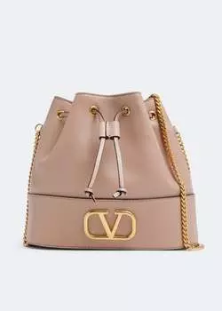 Сумка кросс-боди VALENTINO GARAVANI VLogo Signature mini bucket bag, розовый