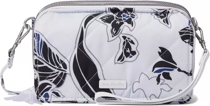 Сумка кросс-боди Vera Bradley Performance Twill All-In-One Crossbody Purse with RFID Protection, цвет Twilight Garden