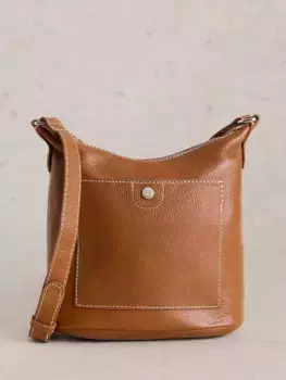 Сумка кросс-боди White Stuff Mini Fern Leather, цвет tan