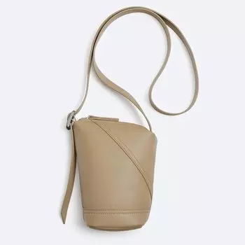Сумка кросс-боди Zara Geometric Mini, бежевый