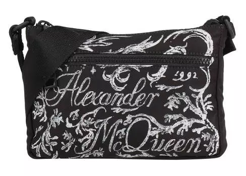 Сумка-кроссбоди Alexander McQueen, черный/белый