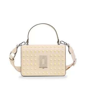 Сумка-кроссбоди Karl Lagerfeld Simone Dots Flap, бежевый
