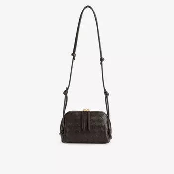 Сумка-кроссбоди кожаная Bottega Veneta Loop, черный