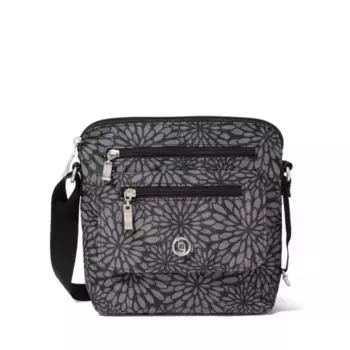 Сумка-кроссбоди Roam с блокировкой RFID Baggallini, цвет pewter floral