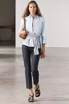 Сумка кроссбоди с эффектом изношенности ZARA, горчица