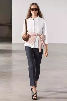 Сумка кроссбоди с эффектом изношенности ZARA, темно-загар