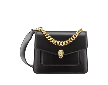 Сумка-Кроссбоди Serpenti forever maxi chain Bvlgari, черный