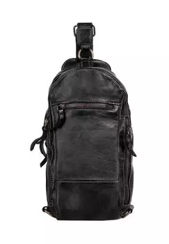 Сумка-кроссовер, натуральная кожа, сделано в Италии X-Zone, черный