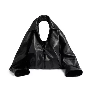 Сумка-куртка из кожи Garde Robe BALENCIAGA, черный