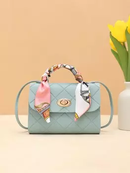 Сумка квадратной формы, синий