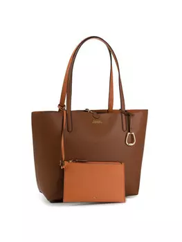 Сумка LAUREN RALPH LAUREN Rvrsble Tote 431795329002 Orange, оранжевый/коричневый