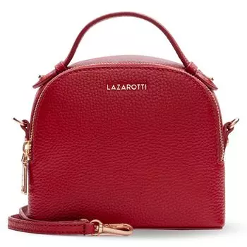 Сумка Lazarotti Bologna Leather Handtasche Leder 17 cm, красный